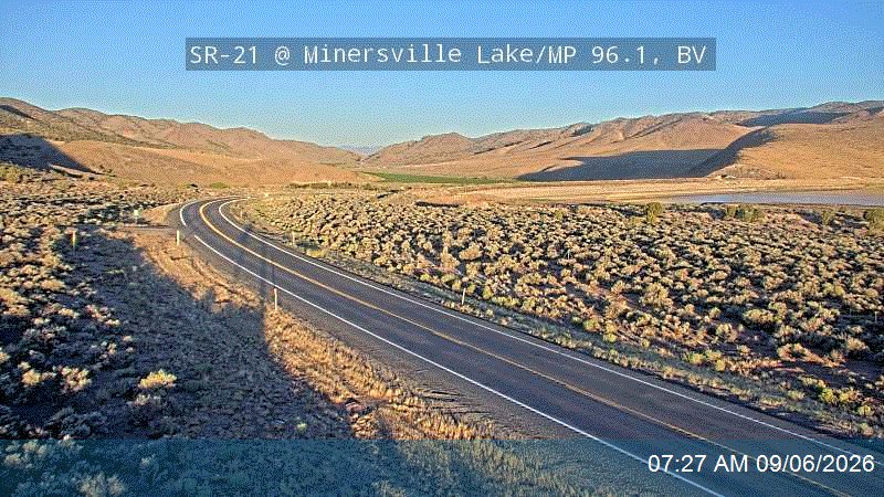 SR-21 @ Minersville Lake / MP 96.1, BV live camera view