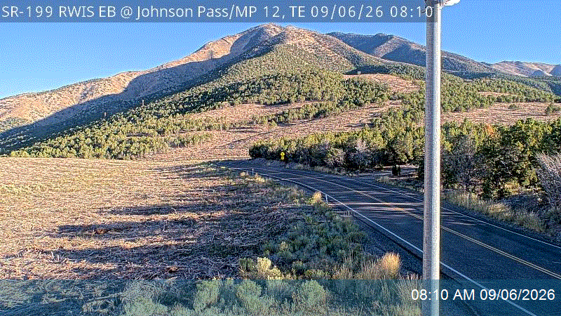 SR-199 RWIS EB @ Johnson Pass / MP 12, TE live camera view