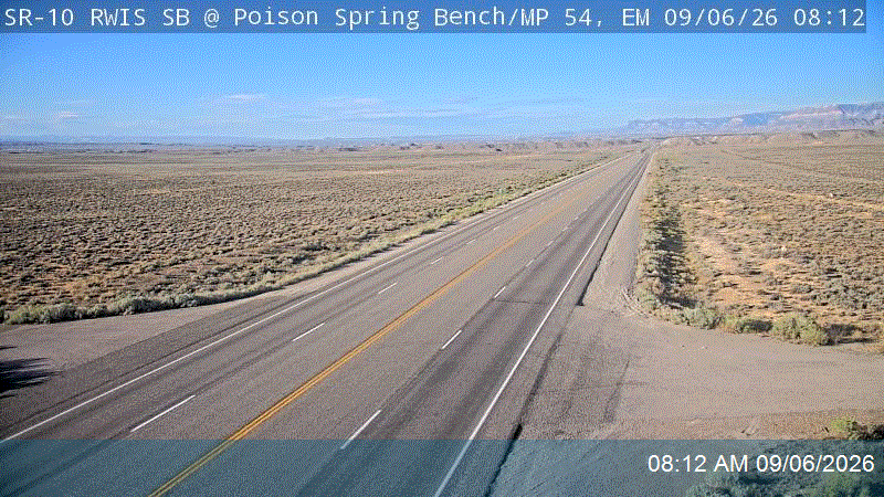 SR-10 RWIS SB @ Poison Spring Bench / MP 54.1, EM live camera view