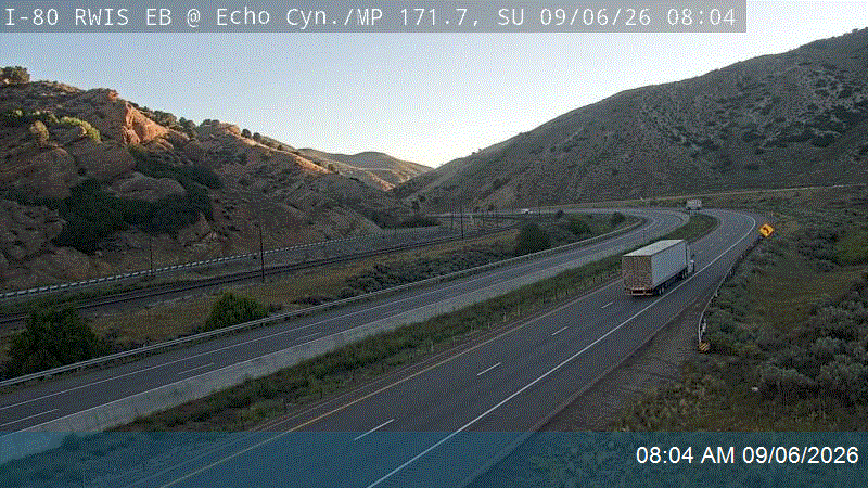 I-80 RWIS EB @ Echo Canyon / MP 171.7, SU live camera view