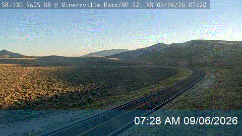 SR-130 RWIS NB @ Minersville Pass / MP 32.03, RN live camera view