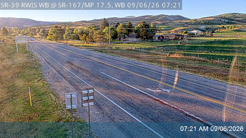 SR-39 RWIS WB @ SR-167 / Trappers Loop / MP 17.53, WB live camera view