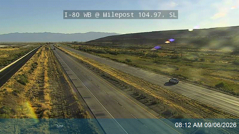 I-80 WB @ Milepost 104.97, SL live camera view