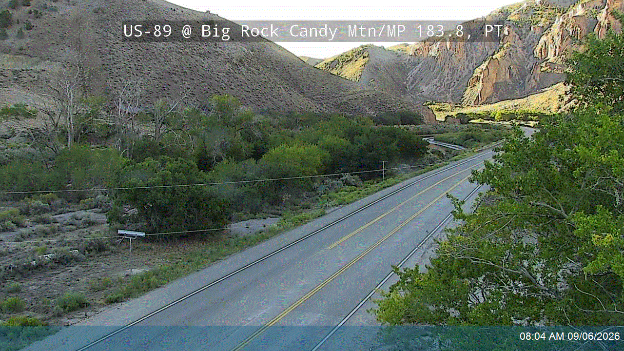 US-89 @ Big Rock Candy Mtn / MP 183.8, PT live camera view