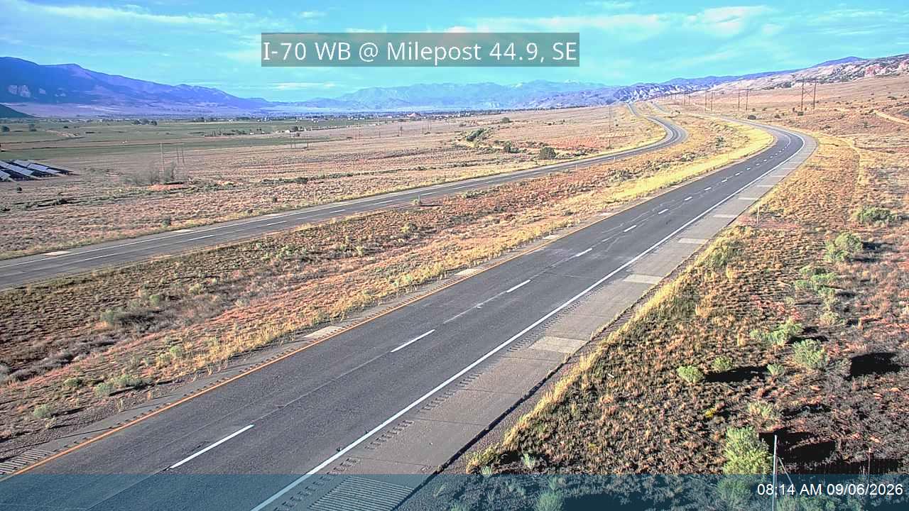 I-70 WB @ Milepost 44.9, SE live camera view