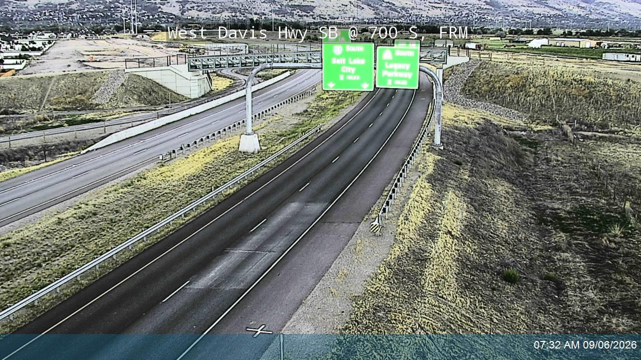 West Davis Hwy / SR-177 SB @ 700 S / MP 2.01, FRM live camera view