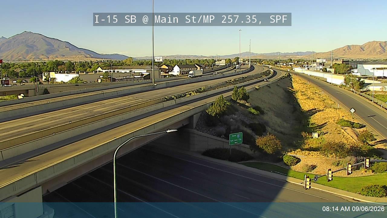 I-15 SB @ Main St / SR-156 / MP 257.35, SPF live camera view