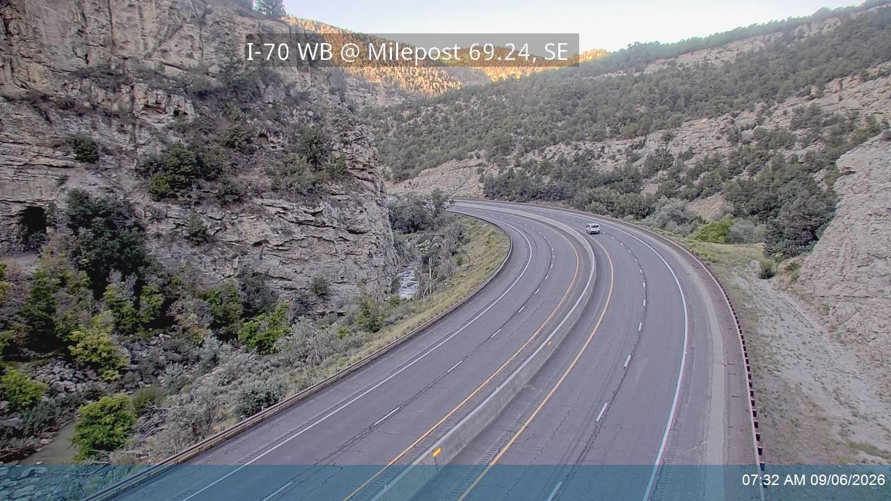 I-70 WB @ Milepost 69.24, SE live camera view
