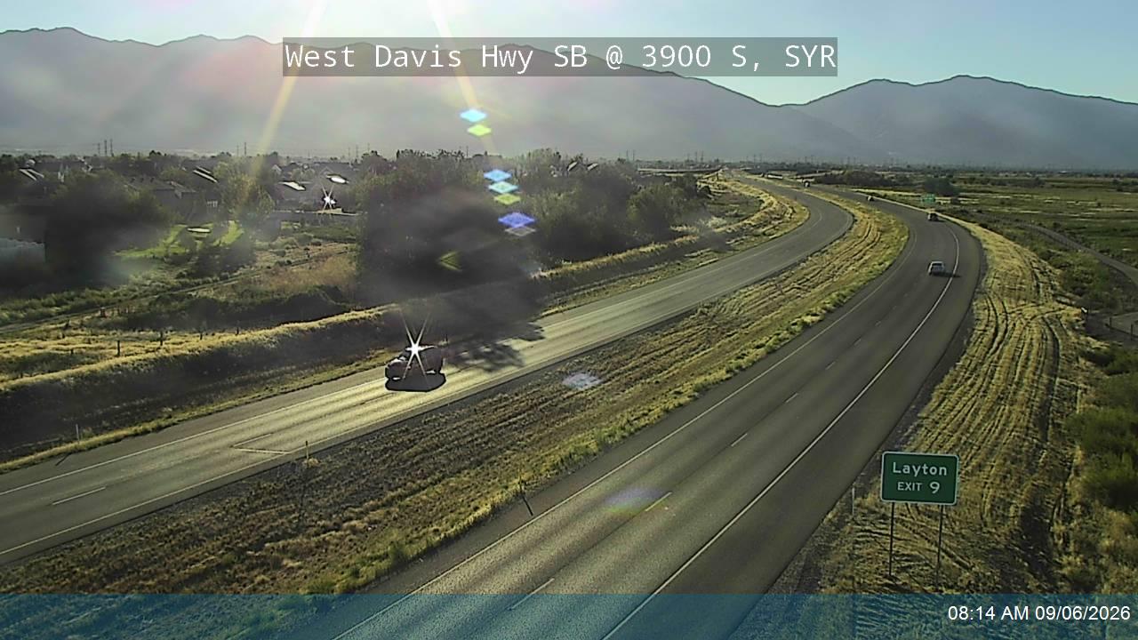 West Davis Hwy / SR-177 SB @ 3900 S / MP 10.66, SYR live camera view