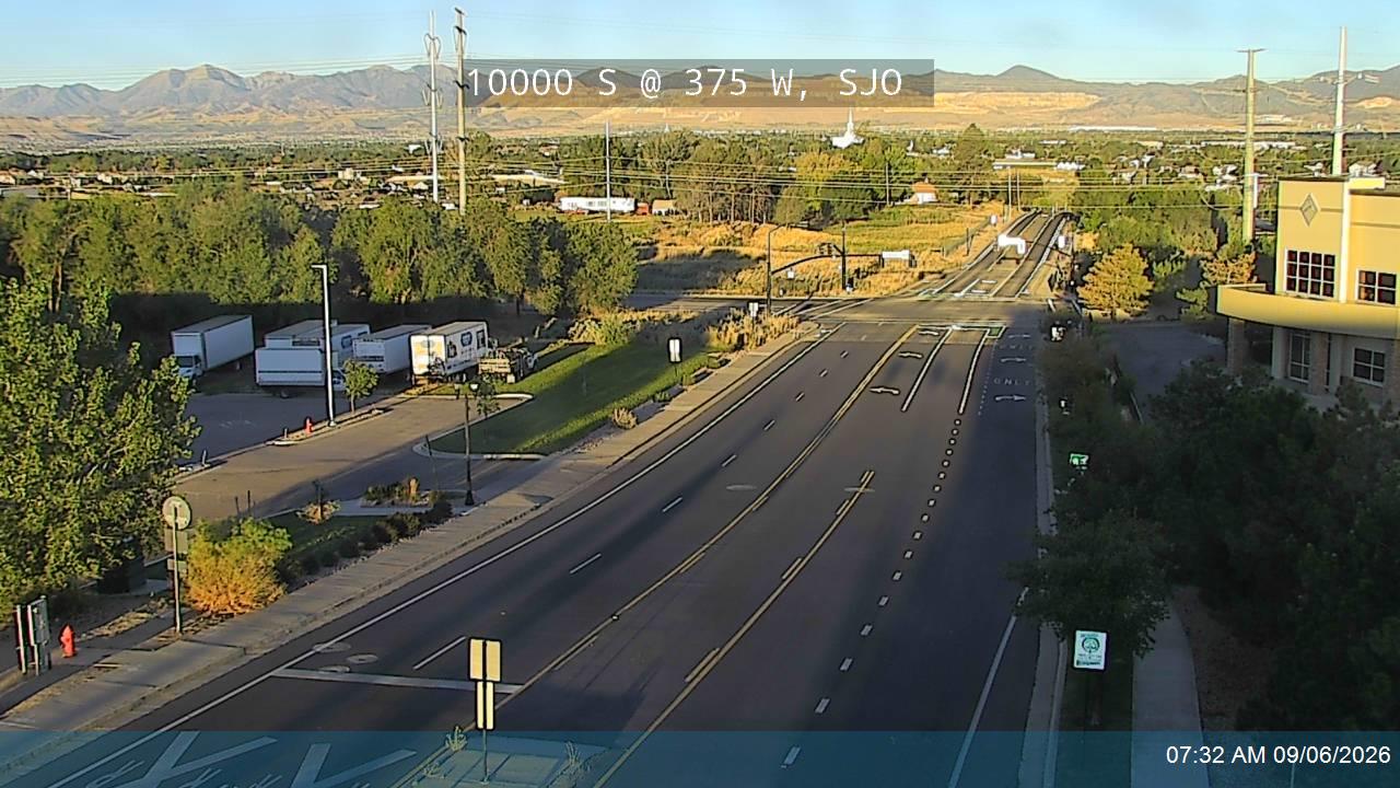 10000 S @ 375 W, SJO live camera view