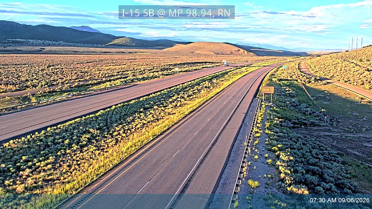 I-15 SB @ Milepost 98.94, RN live camera view