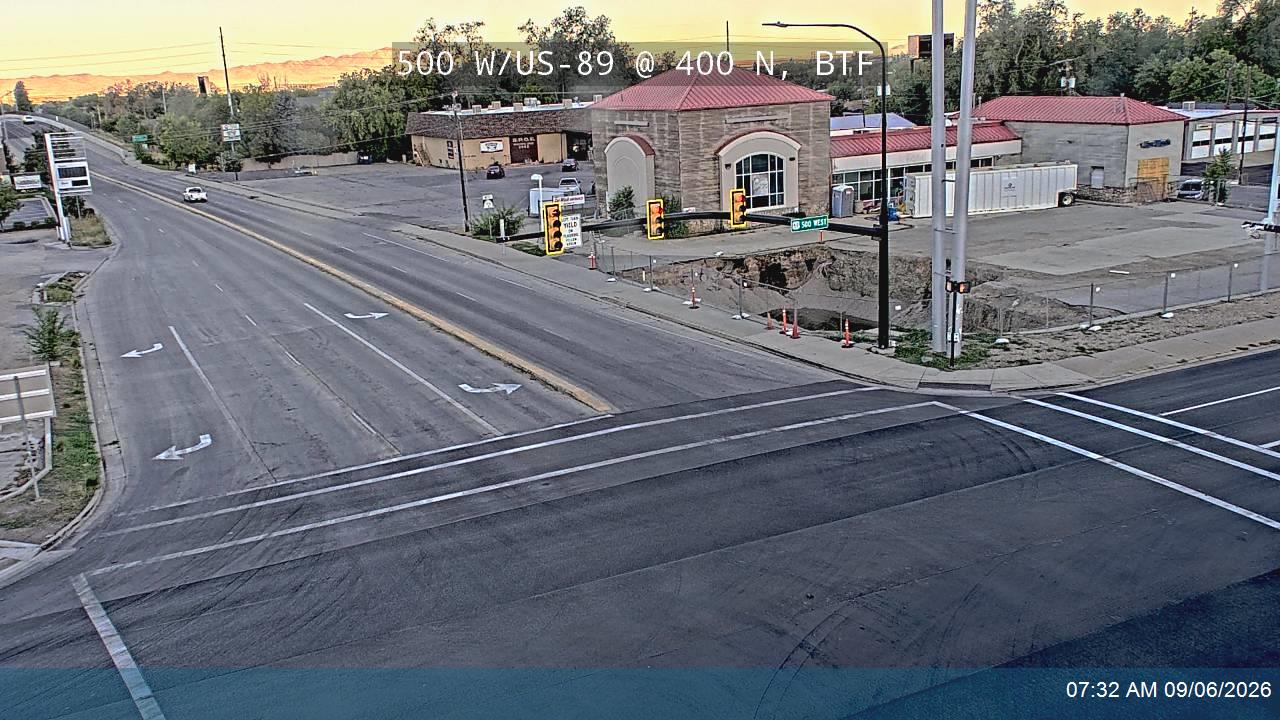 500 W / US-89 @ 400 N / SR-106, BTF live camera view
