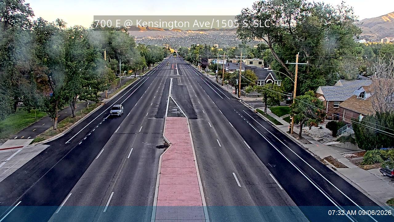 700 E / SR-71 @ Kensington Ave / 1505 S, SLC live camera view