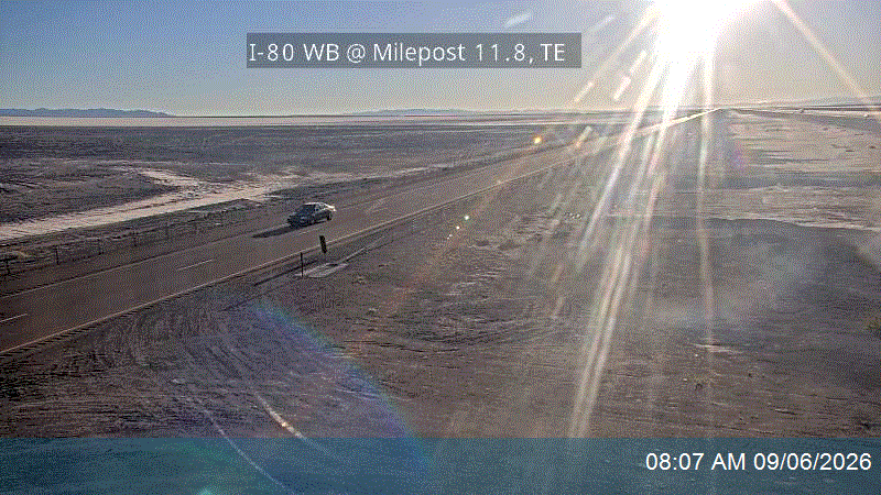 I-80 WB @ Milepost 11.8, TE live camera view