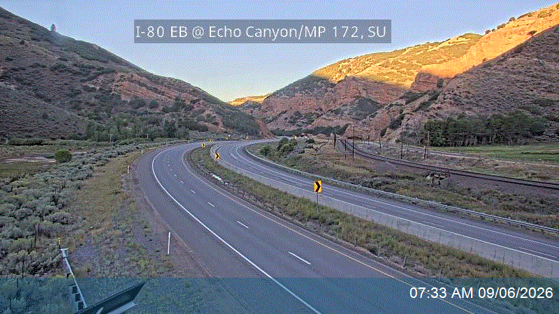 I-80 EB @ Echo Canyon / MP 172, SU live camera view
