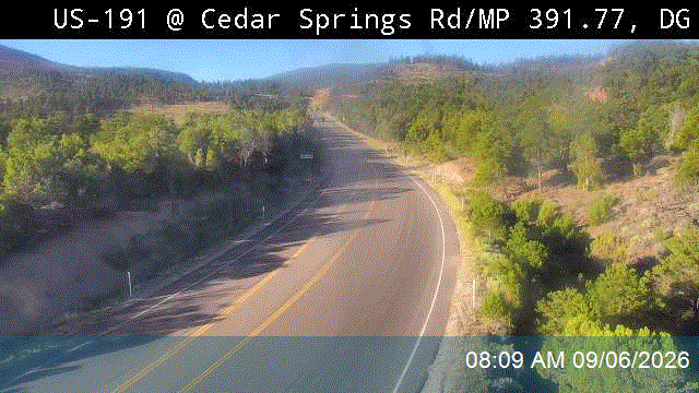 US-191 @ Cedar Springs Rd / MP 391.77, DG live camera view