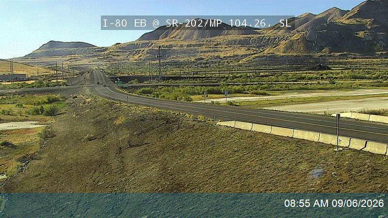 I-80 EB @ SR-202 / MP 104.26, SL live camera view