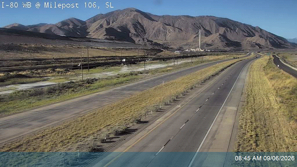 I-80 WB @ Milepost 106, SL live camera view