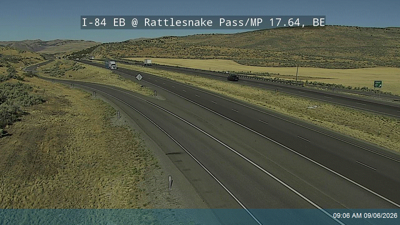 I-84 EB @ Rattlesnake Pass / MP 17.64, BE live camera view