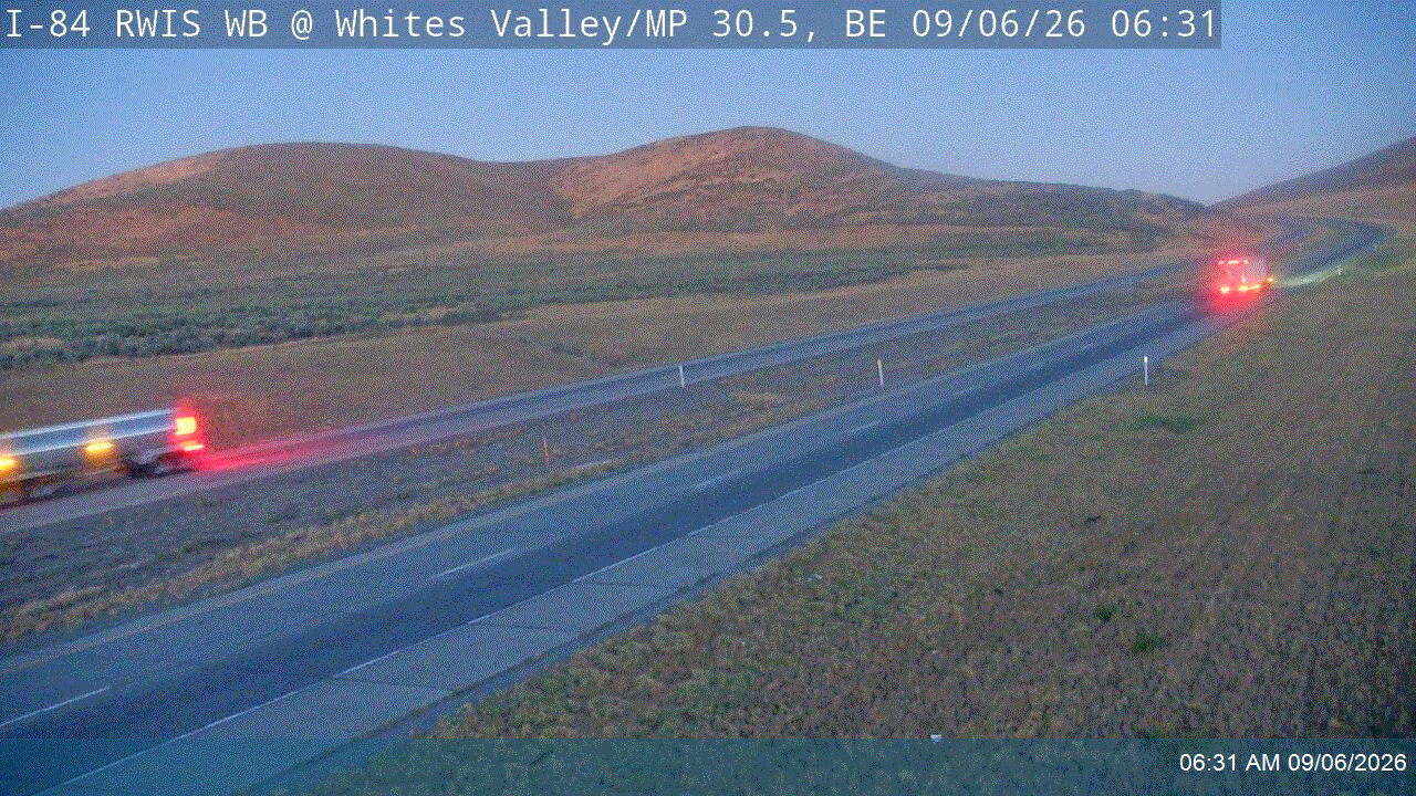 I-84 RWIS WB @ Whites Valley / MP 30.45, BE live camera view