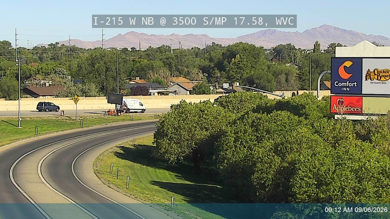 I-215 W NB @ 3500 S / SR-171 / MP 17.58, WVC live camera view