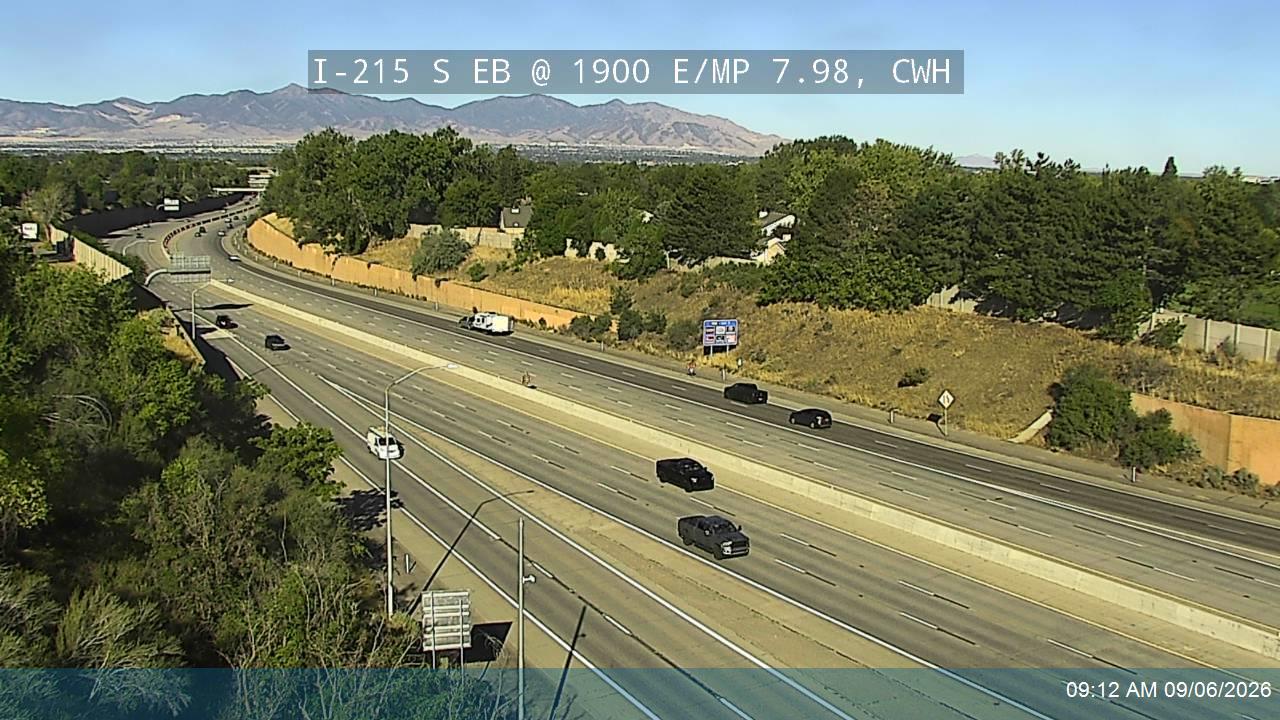 I-215 S EB @ 1900 E / MP 7.98, CWH live camera view