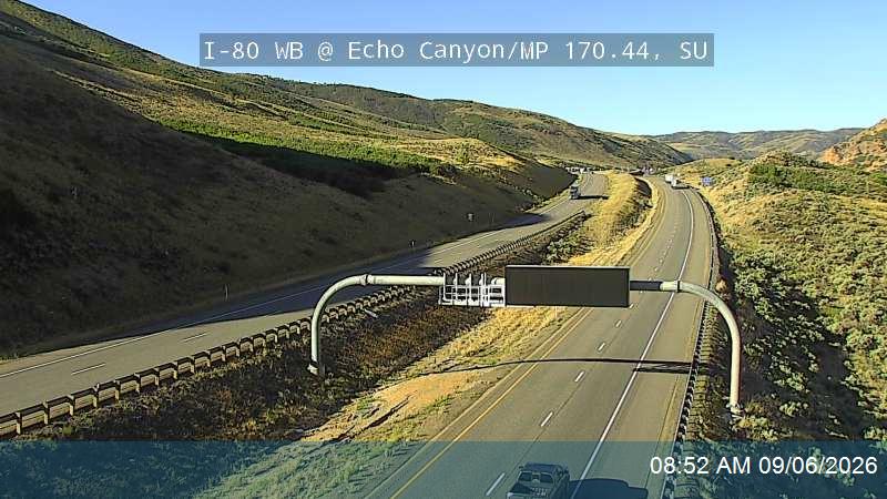 I-80 WB @ Echo Canyon / MP 170.44, SU live camera view