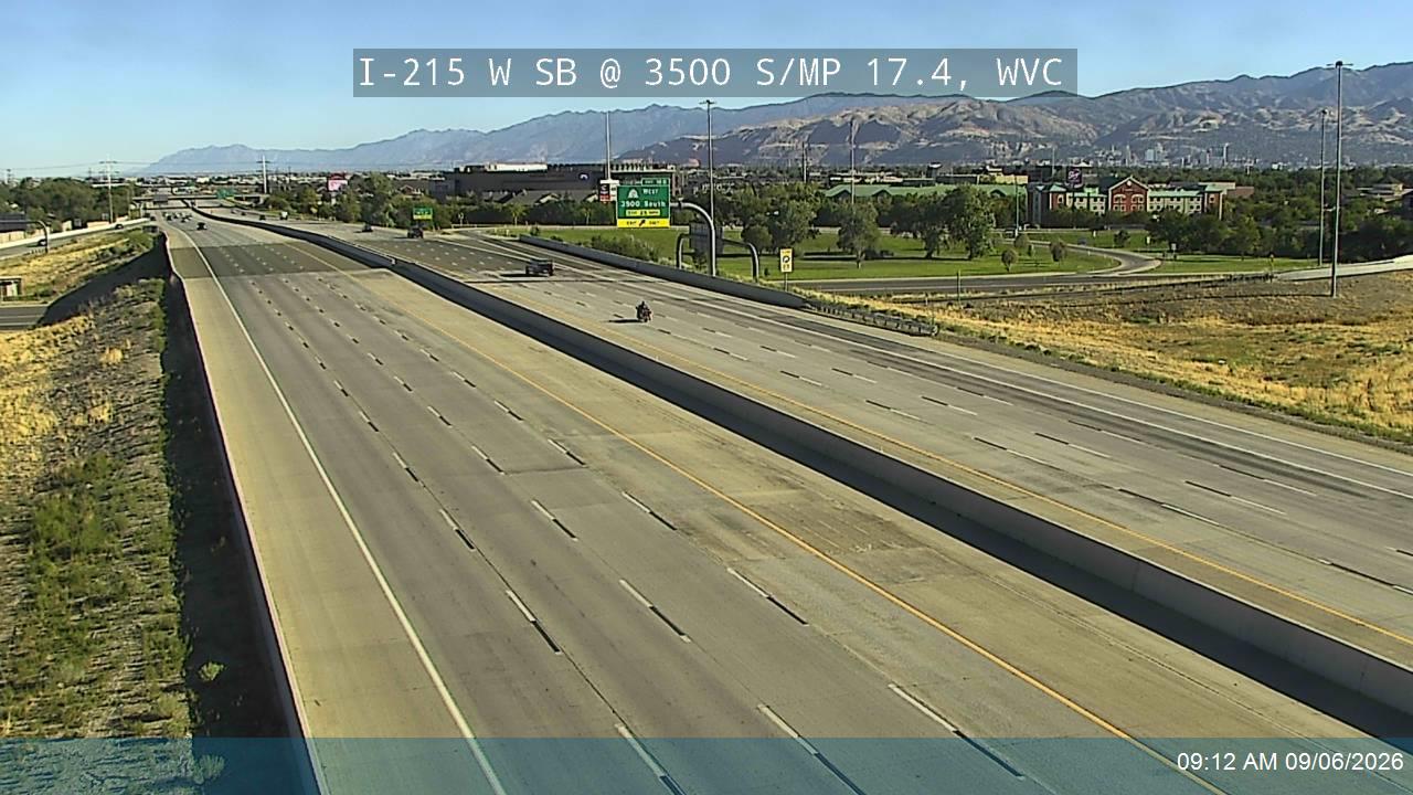 I-215 W SB @ 3500 S / SR-171 / MP 17.4, WVC live camera view