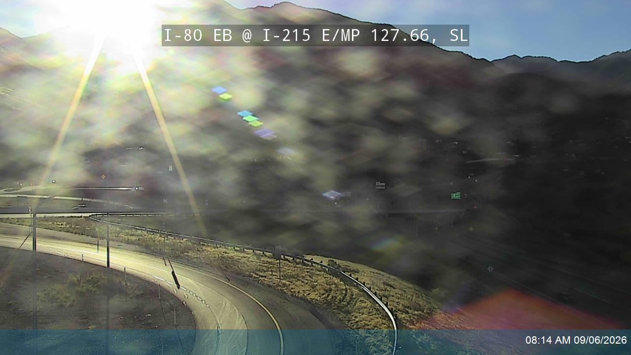 I-80 EB @ I-215 E / MP 127.66, SL live camera view