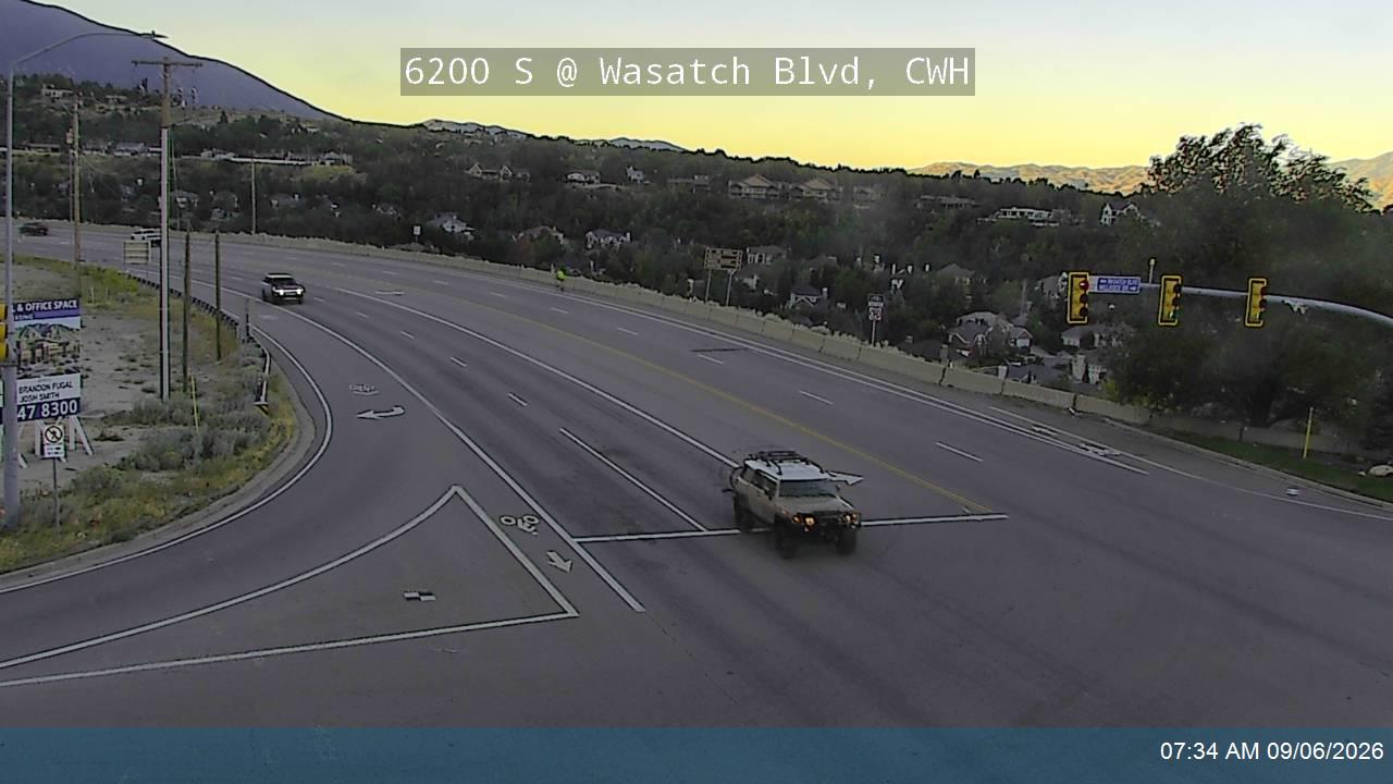 6200 S / Wasatch Blvd / SR-190 @ Wasatch Blvd / Millrock Dr, CWH live camera view