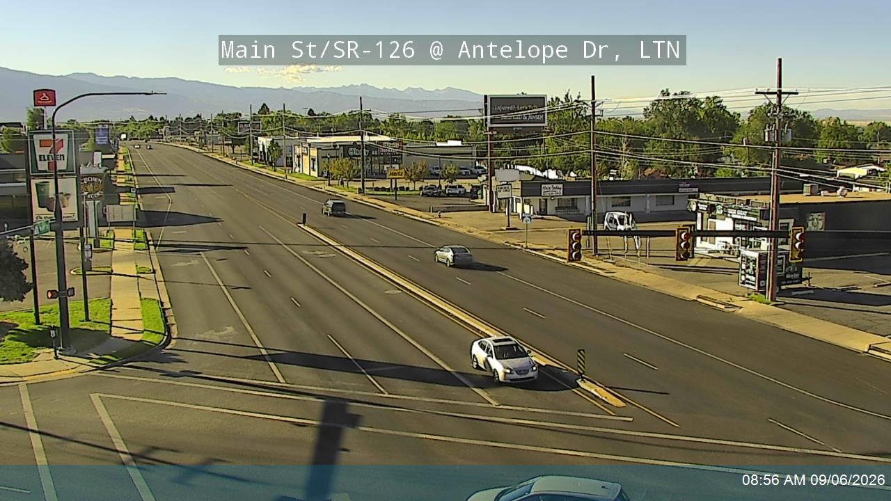 Main St / SR-126 @ Antelope Dr / SR-108, LTN live camera view