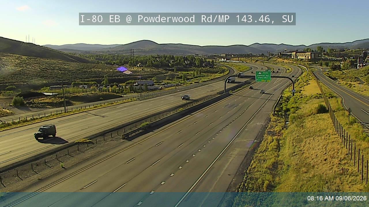 I-80 EB @ Powderwood Rd / MP 143.46, SU live camera view