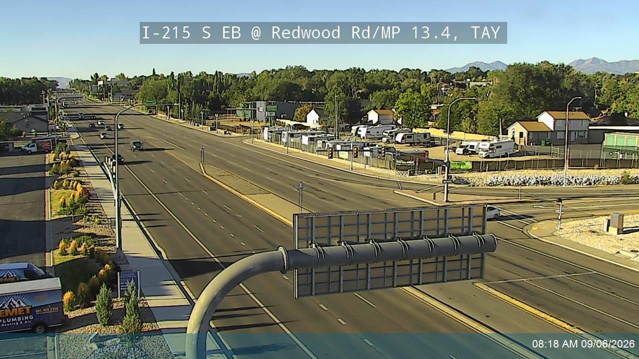 I-215 S EB @ Redwood Rd / SR-68 / MP 13.4, TAY live camera view