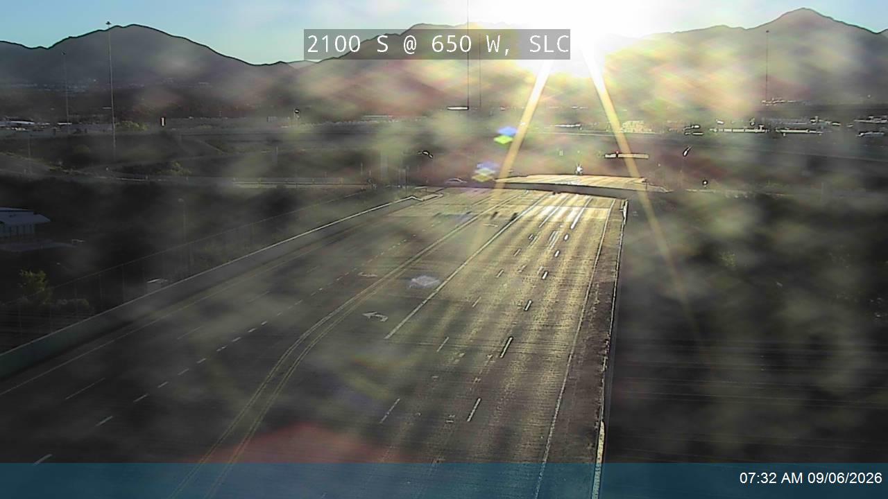 2100 S / SR-201 @ 650 W / MP 17.1, SLC live camera view