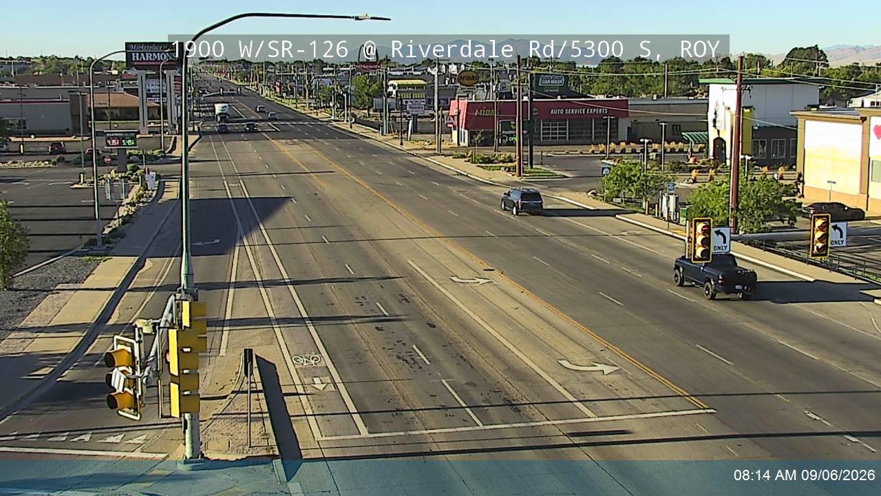 1900 W / SR-126 @ Riverdale Rd / 5300 S / SR-26, ROY live camera view