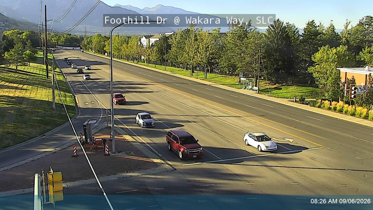 Foothill Dr / Honorary Veterans Blvd / SR-186 @ Wakara Way, SLC live camera view