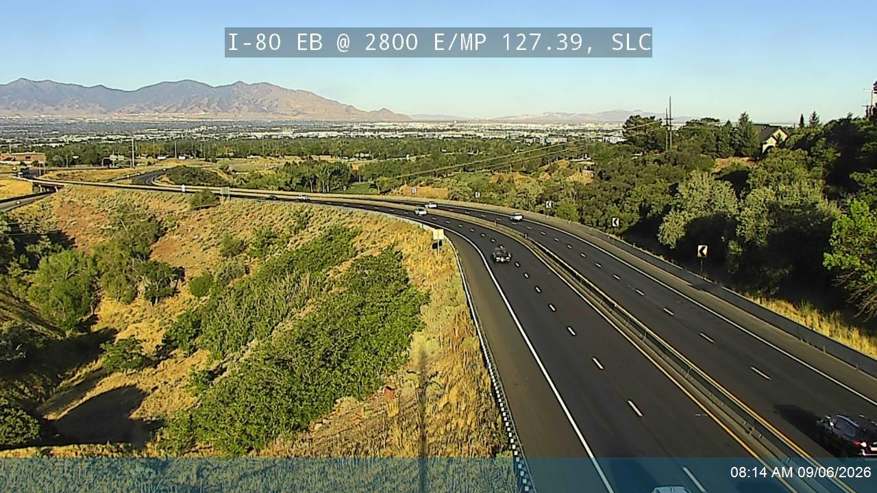 I-80 EB @ 2800 E / MP 127.39, SL live camera view