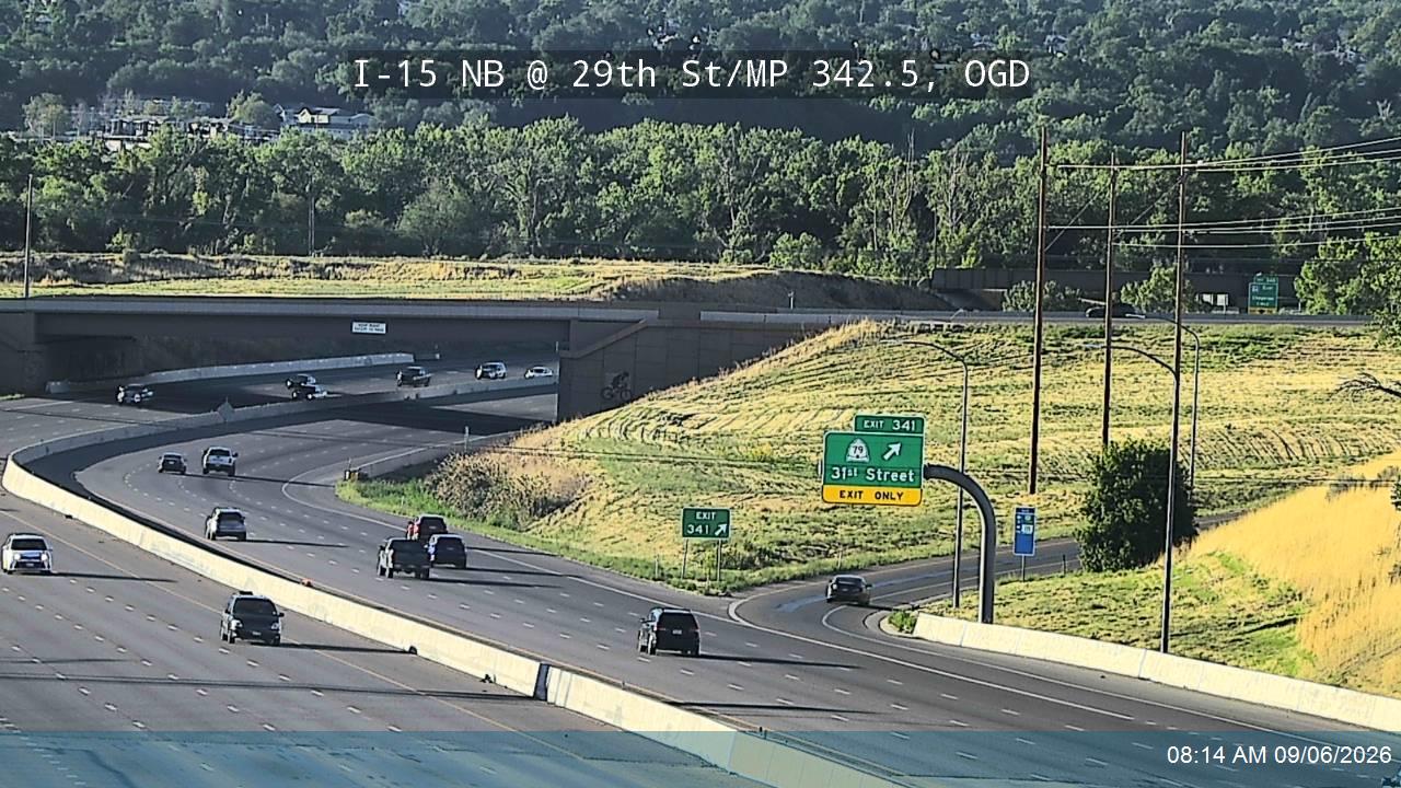 I-15 NB @ 29th St / MP 342.5, OGD live camera view