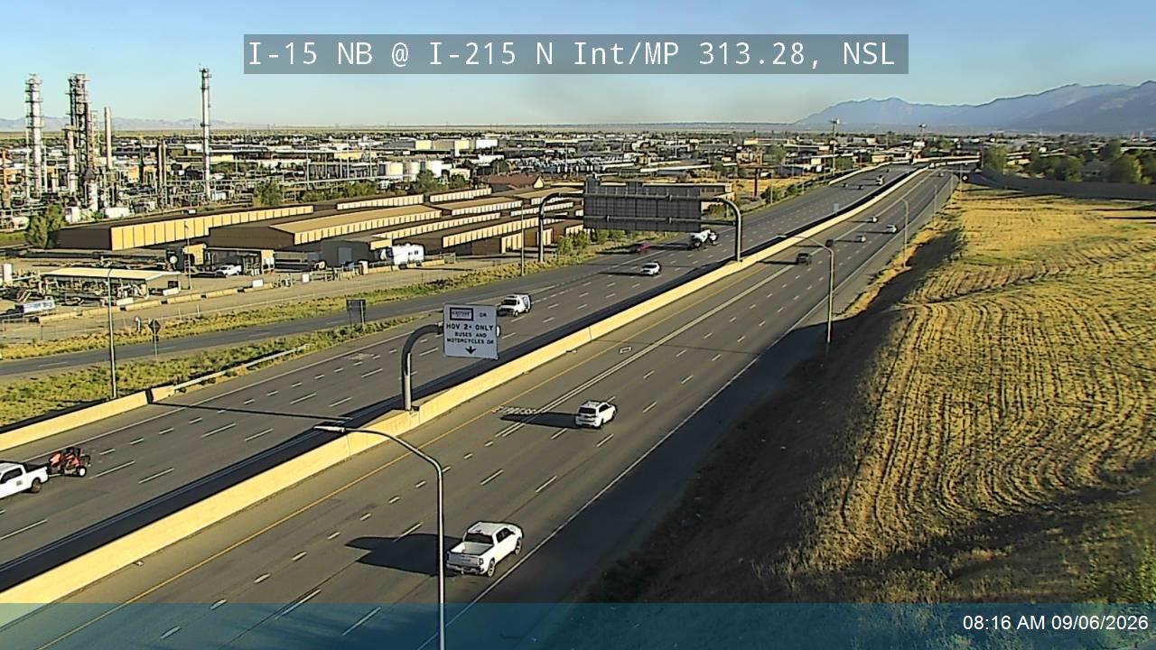 I-15 NB @ I-215 North Interchange / MP 313.28, NSL live camera view