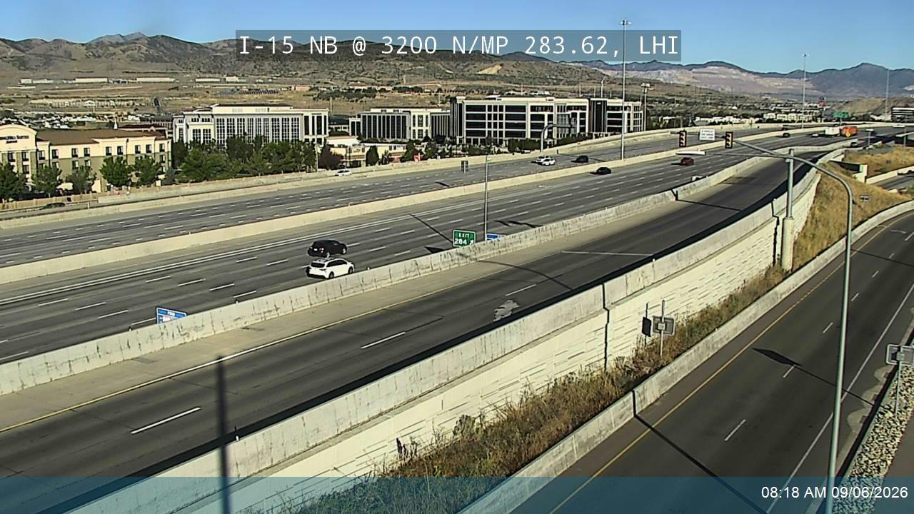 I-15 NB @ 3200 N / MP 283.62, LHI live camera view