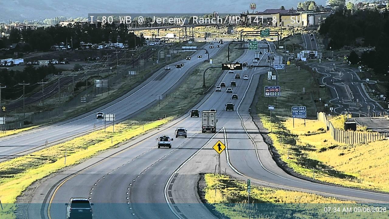 I-80 WB @ Jeremy Ranch / MP 141.8, SU live camera view
