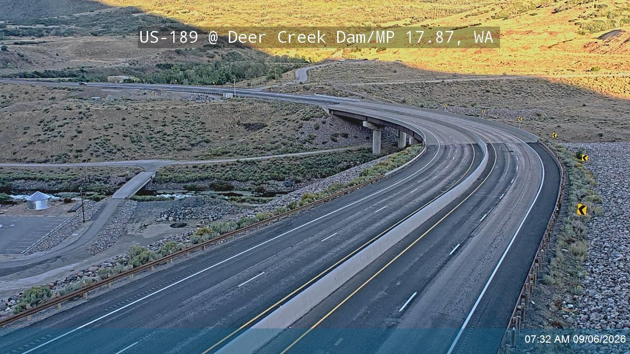 US-189 @ Deer Creek Dam / MP 17.87, WA live camera view