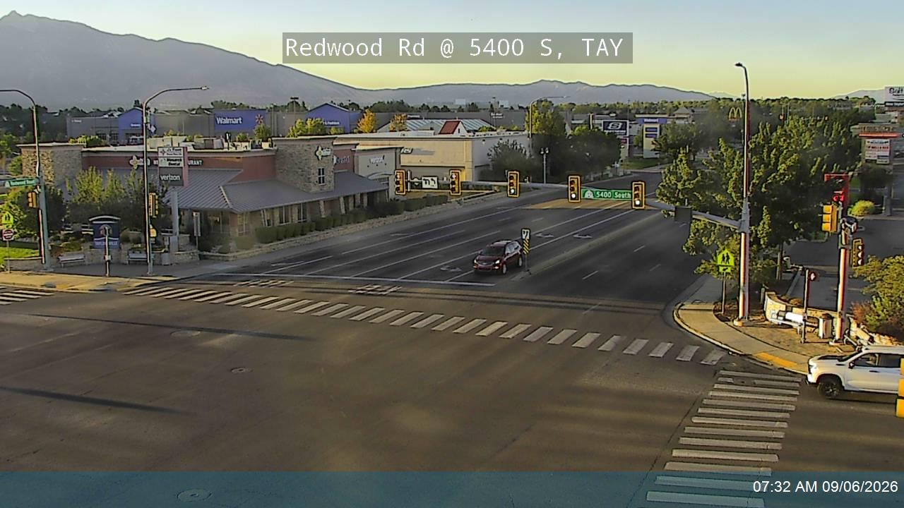 Redwood Rd / SR-68 @ 5400 S / SR-173, TAY live camera view