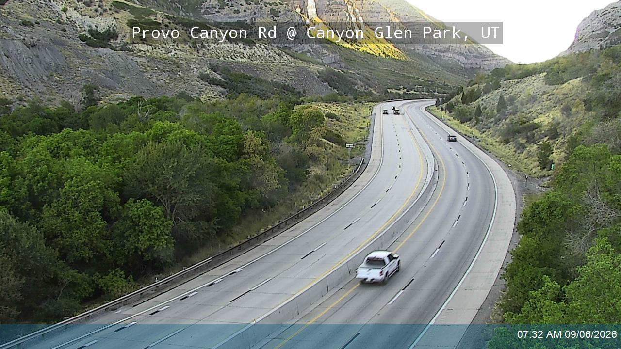 Provo Canyon Rd / US-189 @ Canyon Glen Park / MP 9.98, UT live camera view