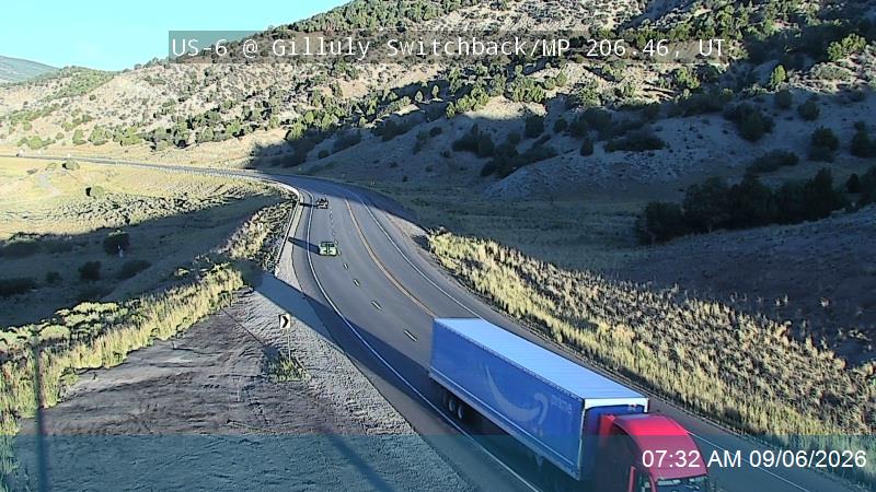 US-6 @ Gilluly Switchback / MP 206.46, UT live camera view