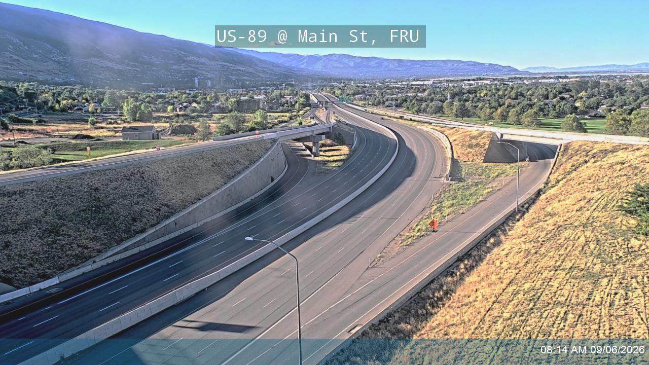 US-89 @ Main St / SR-106 / SR-273 / MP 397.58, FRU live camera view