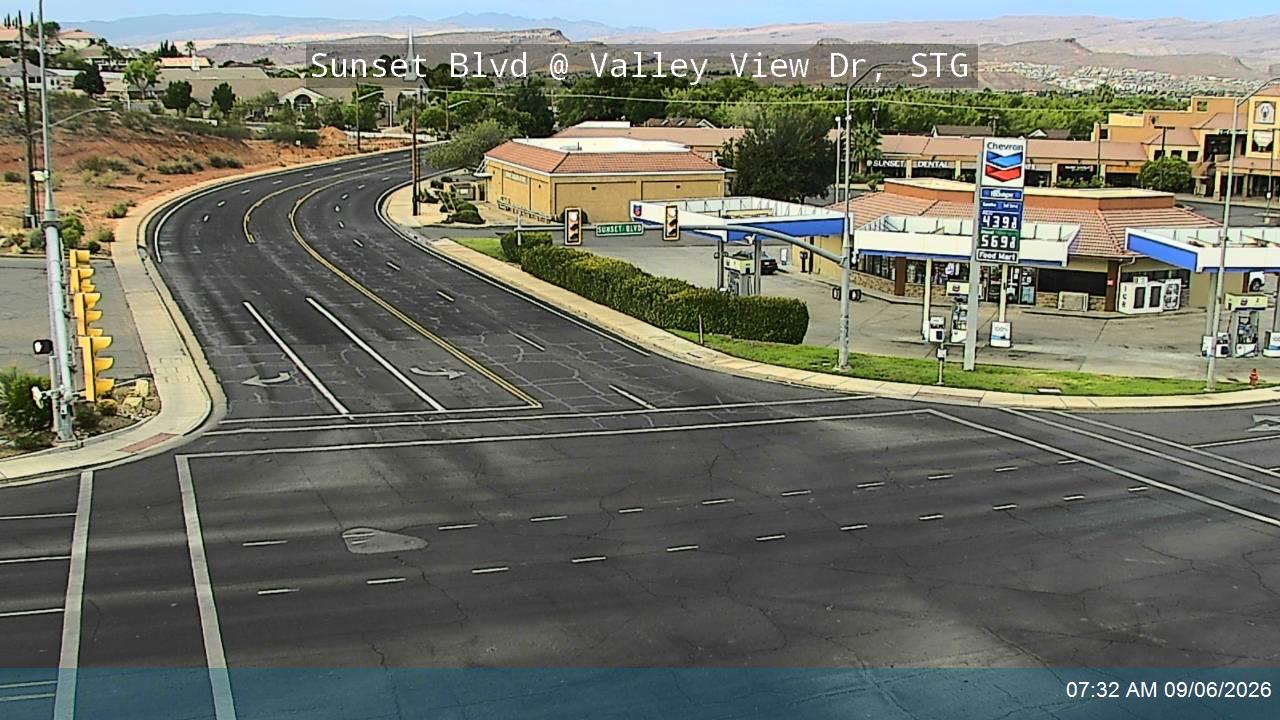Sunset Blvd / SR-8 @ Valley View Dr, STG live camera view