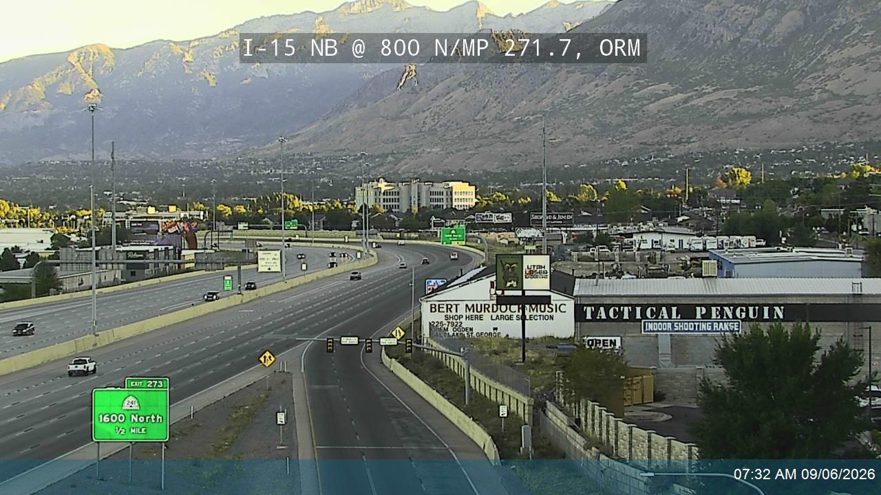 I-15 NB @ 800 N / SR-52 / MP 271.7, ORM live camera view