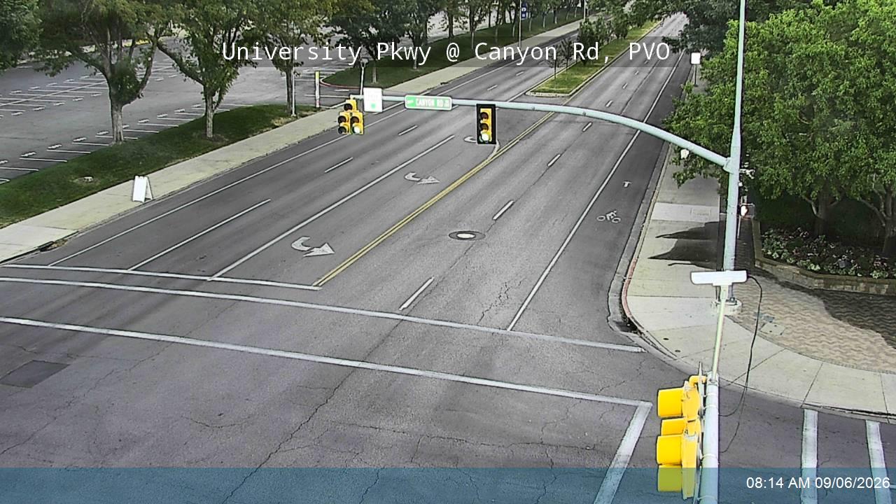 University Pkwy / 1650 N @ Canyon Rd / 150 E, PVO live camera view