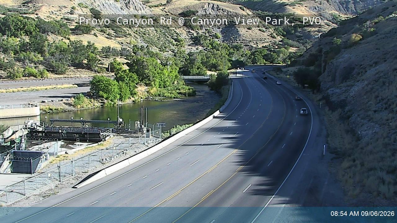 Provo Canyon Rd / US-189 @ Canyon View Park / MP 8.46, PVO live camera view